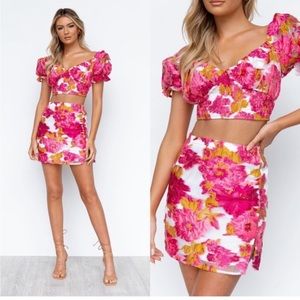 Beautiful two piece top and skirt